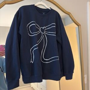 StayKation Sweatset - NAVY BOW